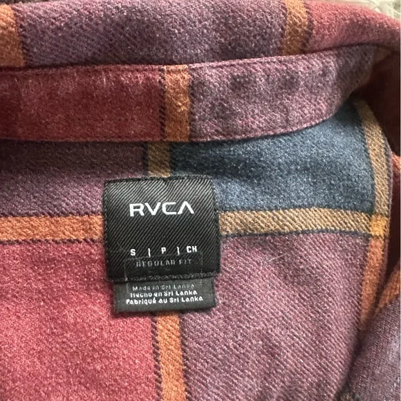 RVCA Multicolor Plaid Heavyweight Shirt - Picture 3 of 4